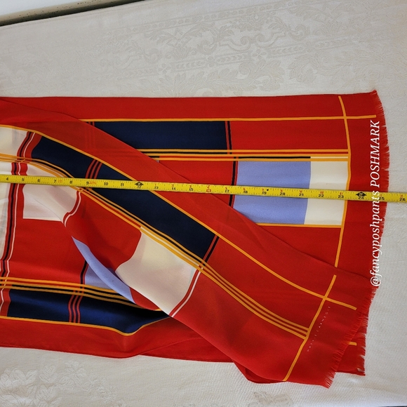HATTIE CARNEGIE luxury silk vintage scarf wrap ultimate vintage New York lux - Picture 4 of 17